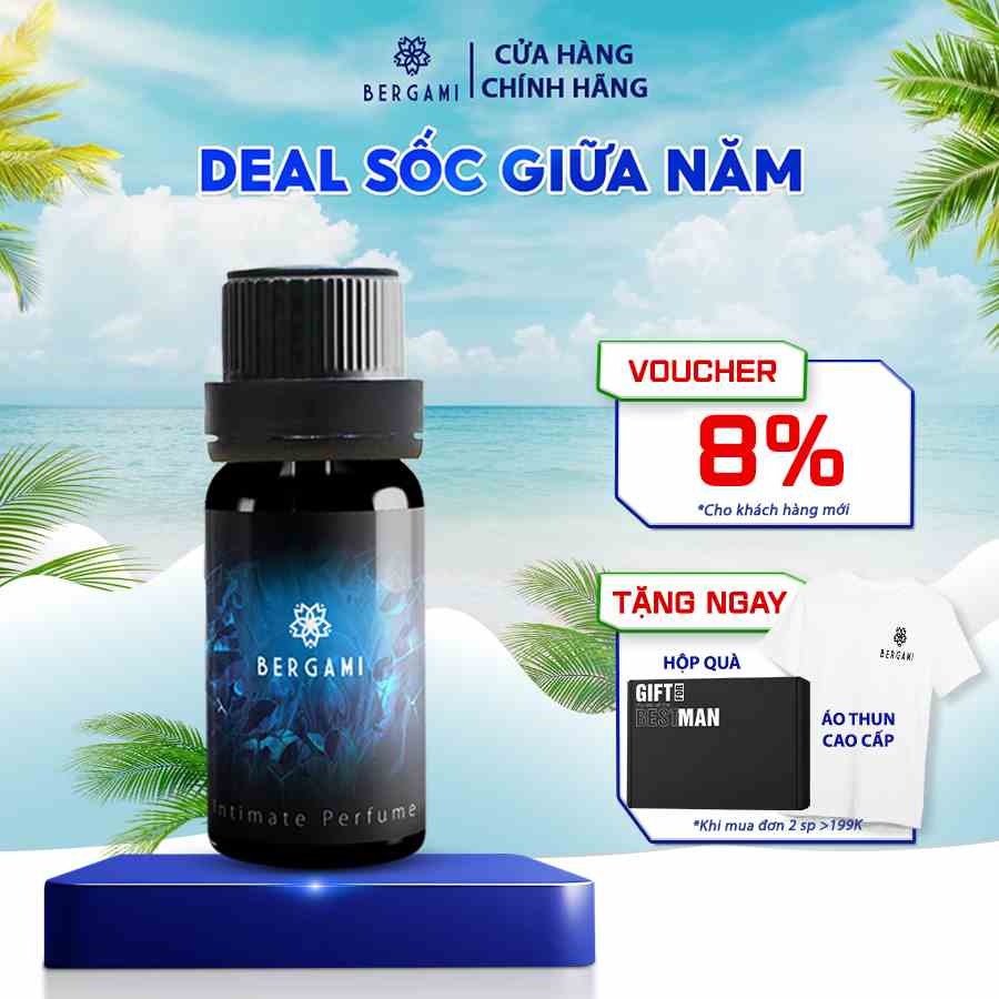 Nước Hoa Vùng Kín Nam Giúp Vùng Kín Luôn Thơm Tho Bergami Chocolate, Hương Thơm Nam Tính, Lưu Hương Lâu 10ml/chai