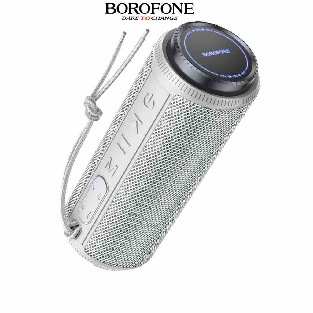 Loa Bluetooth BOROFONE BR22 đèn LED hỗ trợ giao thức AUX,FM,TF,USB, BLT V5.1 có nút tăng giảm âm lượng riêng biệt