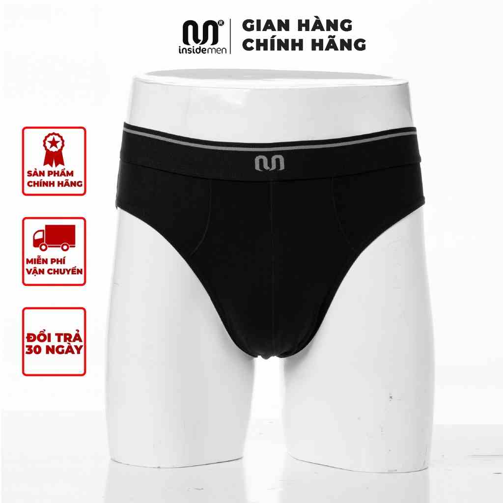 Quần lót tam giác kiểu Brief nam INSIDEMEN đường may chắc chắn kháng khuẩn siêu mềm mịn siêu thoải mái IBF007