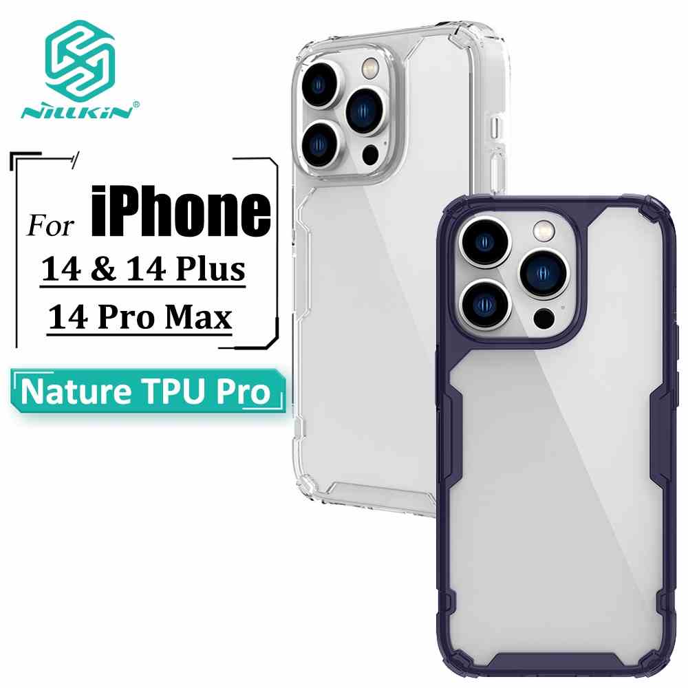 Ốp điện thoại NILLKIN TPU mềm trong suốt siêu mỏng chống sốc thích hợp cho iPhone 14 Pro Max 14 Plus 14 Pro Nature Pro