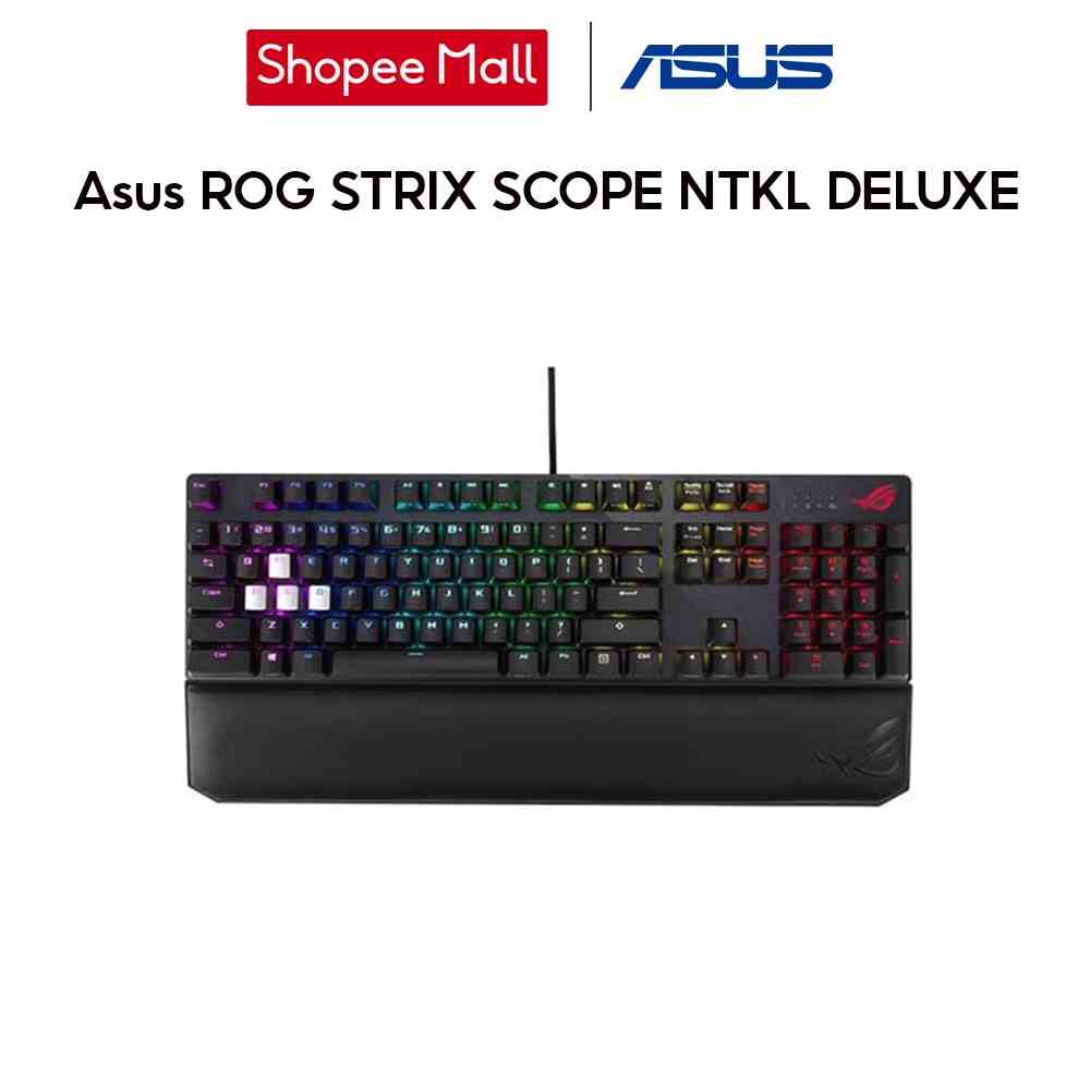 [Mã ELCL7 giảm 7% đơn 300K] Bàn phím gaming Asus ROG STRIX SCOPE NTKL DELUXE