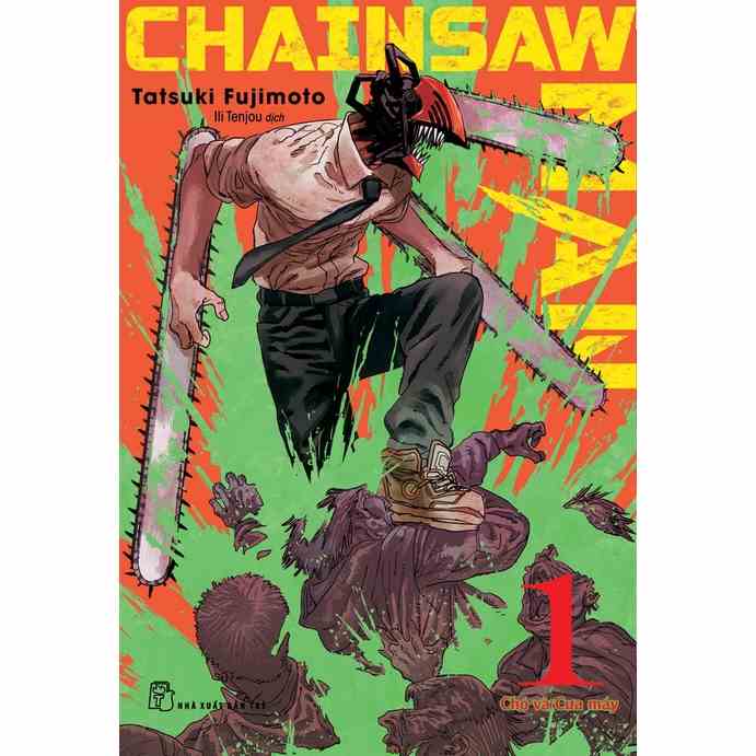 Sách - Chainsaw Man Tập 01 -Tặng Lót Ly - Giấy Kraft - Bìa Hai Mặt - Standee PVC - NXB Trẻ