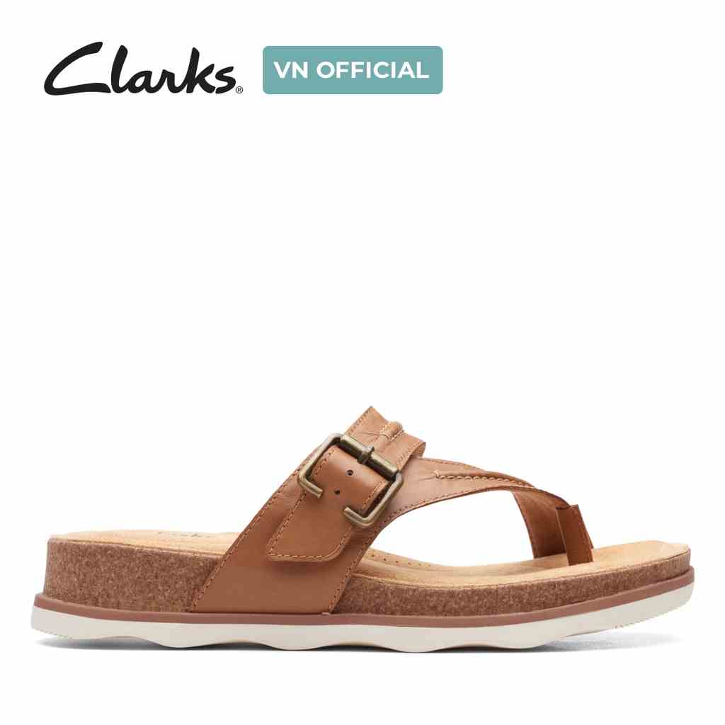 [Mã BMLTA35 giảm đến 35K đơn 99K] Dép Xỏ Ngón Da Nữ Clarks Brynn Madi màu Light Tan