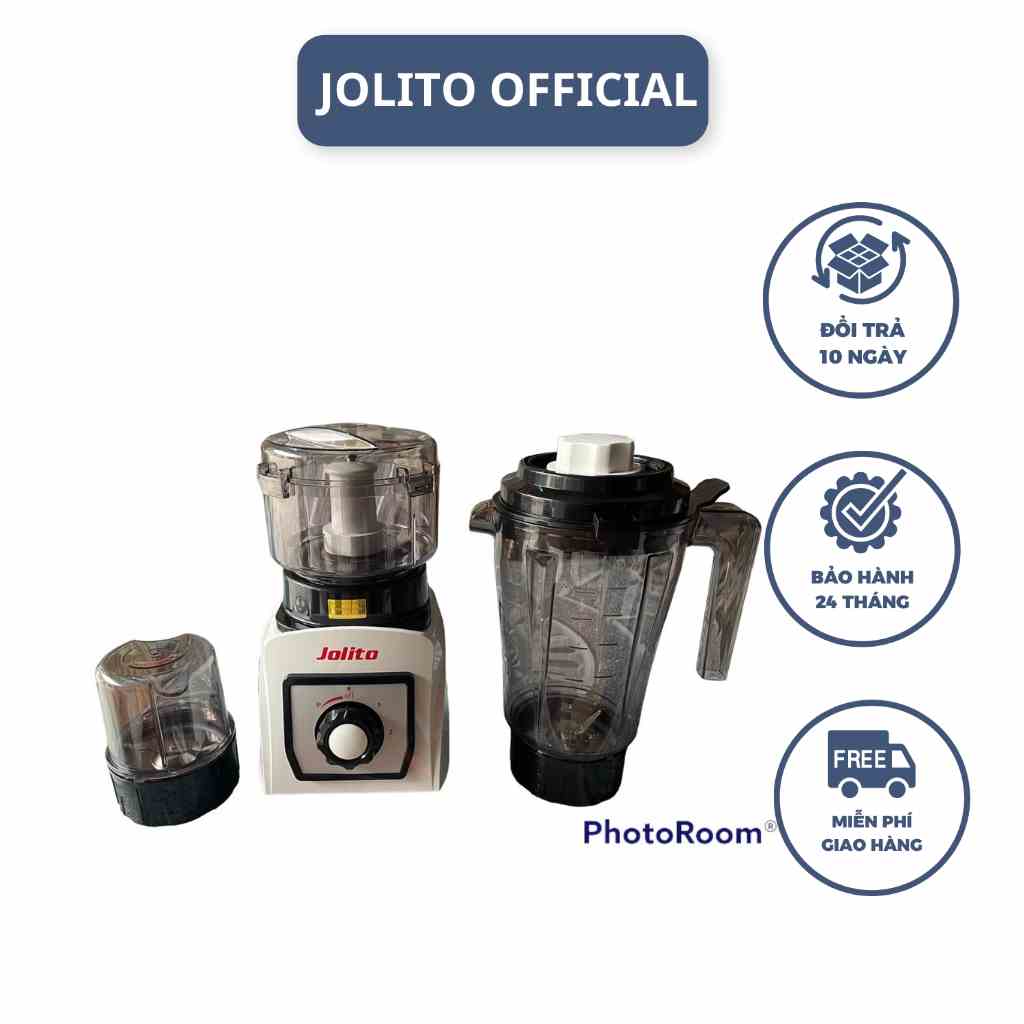 Máy xay sinh tố Jolito JMX1.4P MX06 hai màu (đỏ/ trắng) dễ sử dụng, an toàn khi sử dụng - Bảo hành 12 tháng