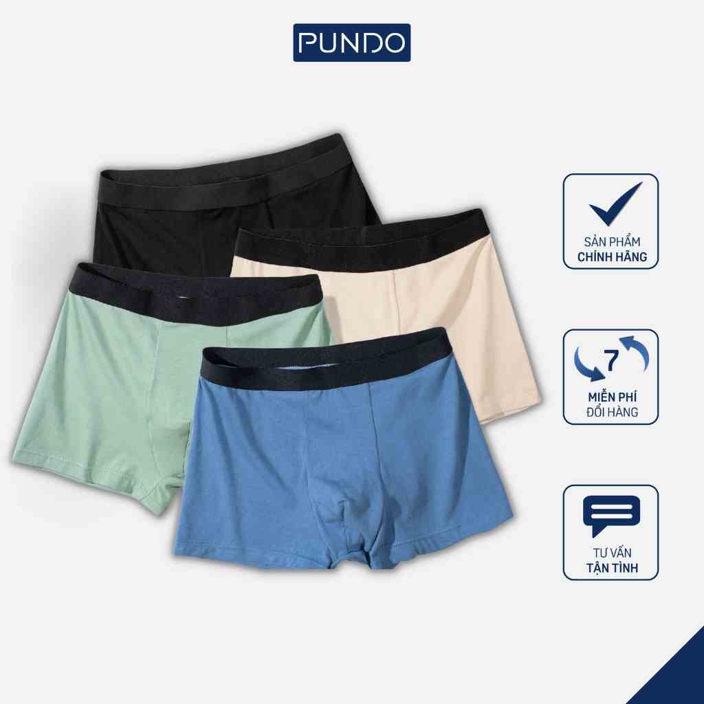 Quần Boxer Nam PUNDO , chất lạnh co giãn , thoải mái thấm hút tốt QLPD08