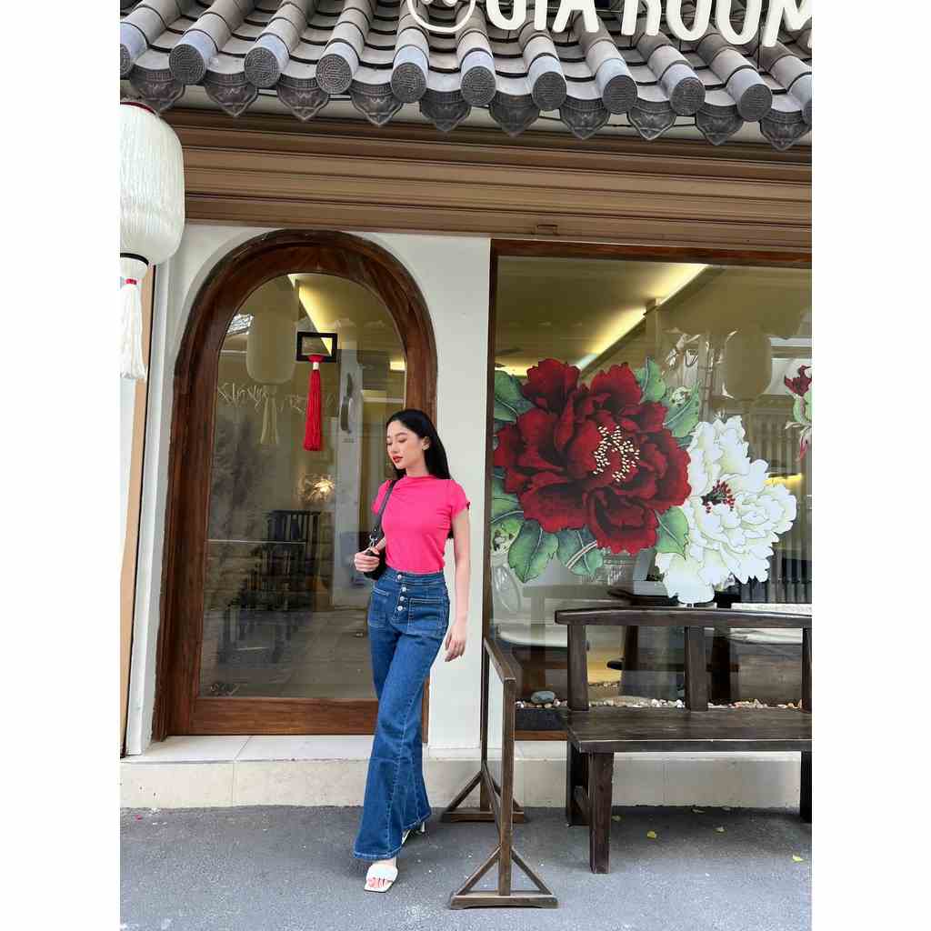 Quần Jean dài ồng suông lưng cao RAKAN JEANS - GOÛT DE JUN