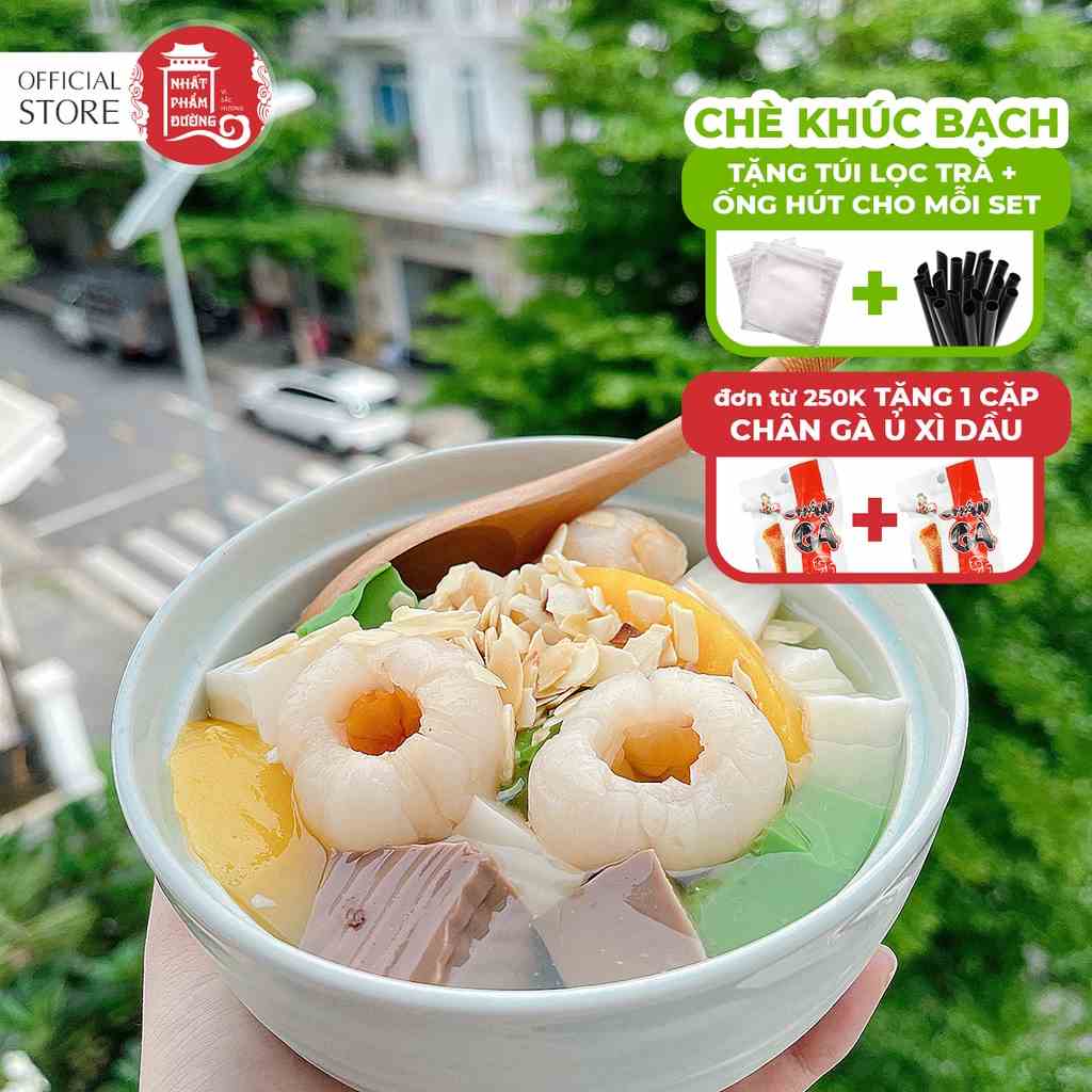 Set nguyên liệu Chè Khúc Bạch nấu 15-20 phần đầy đủ Nhất Phẩm Đường