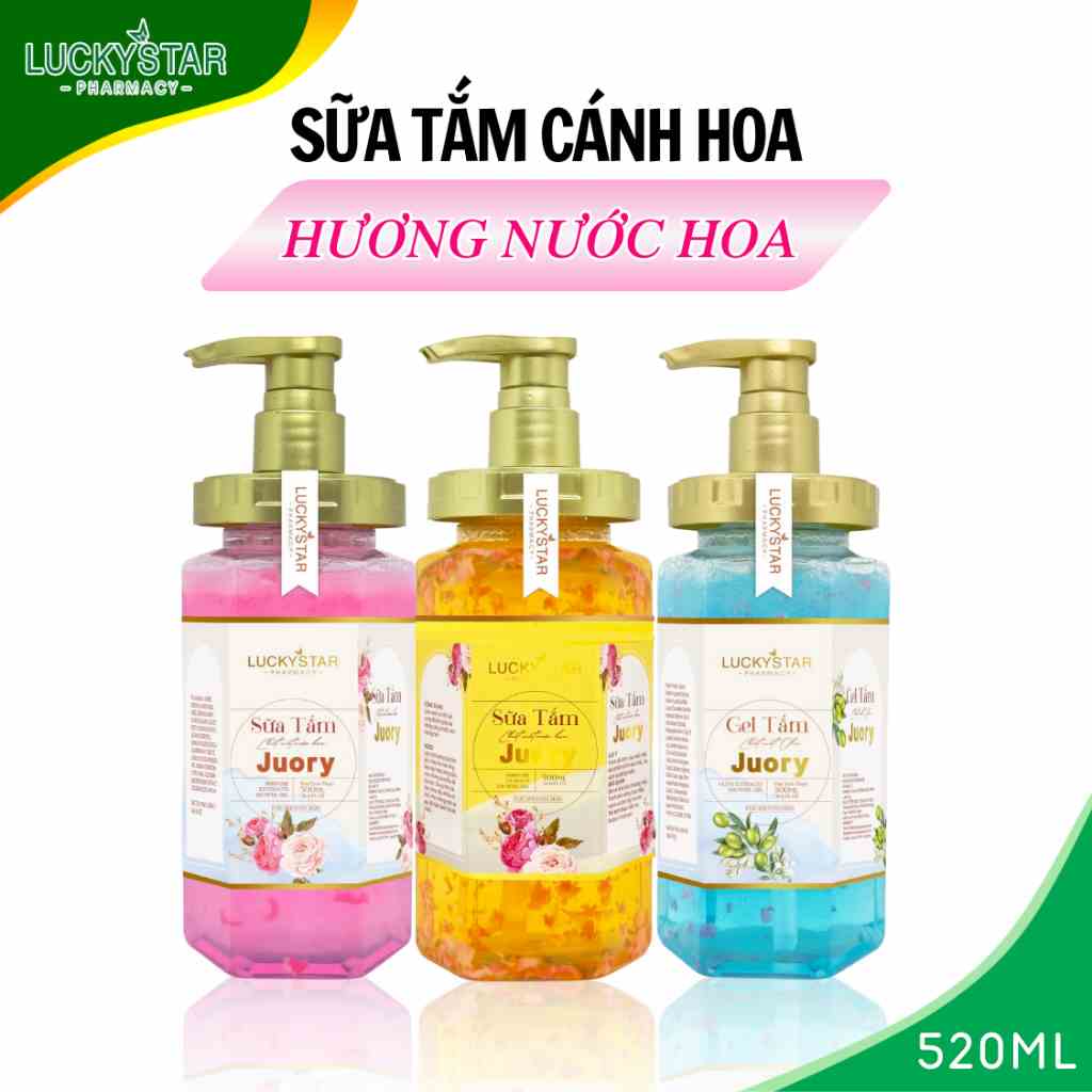 [Mã BMLTA35 giảm đến 35K đơn 99K] Sữa Tắm Cánh Hoa Lucky Star 520ml