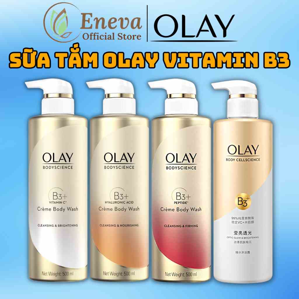 Sữa Tắm Olay B3 Retinol Trắng Da 500ml, Sữa Tắm Olay Body Cellscience B3 Retinol Chính Hãng