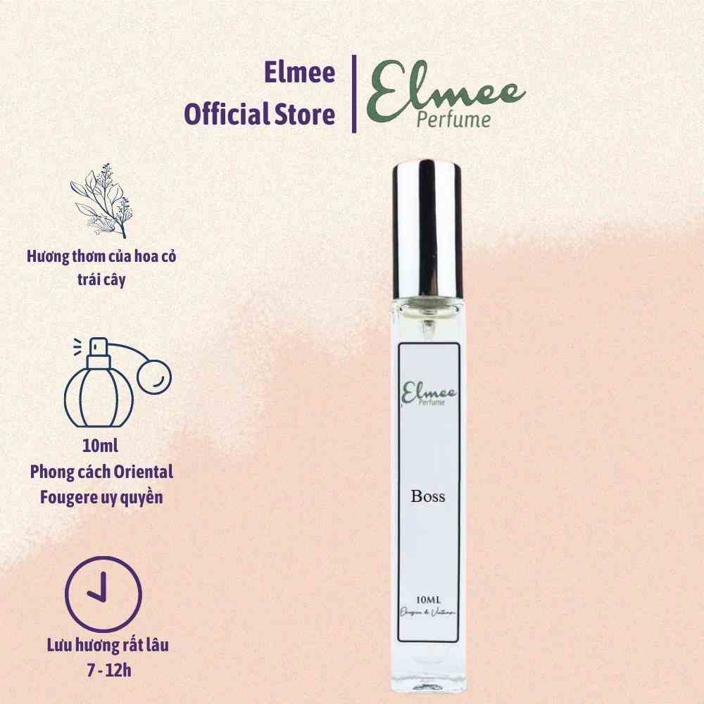 Nước hoa nam Boss 10ml Elmee uy quyền, nam tính, tự tin