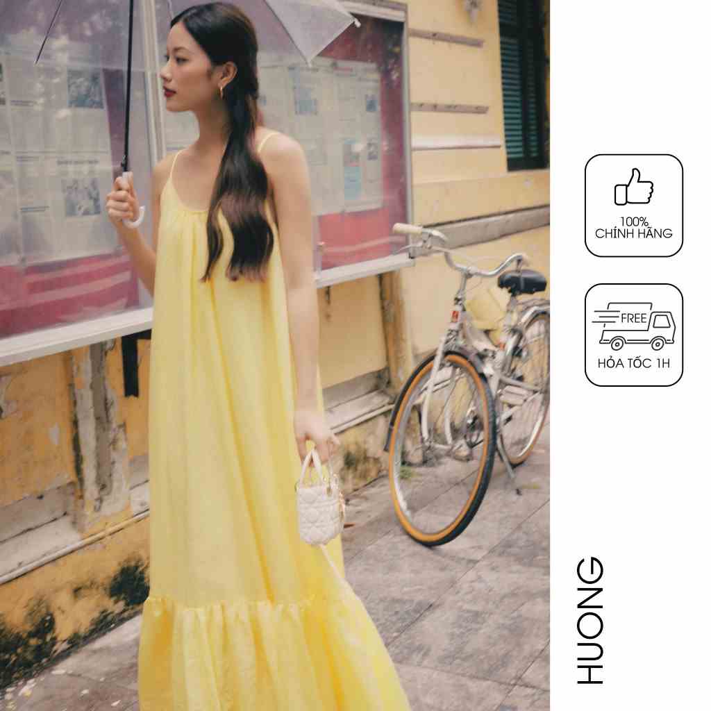 Đầm suông Poplin Maxi Dress HUONG BOUTIQUE HBV1263