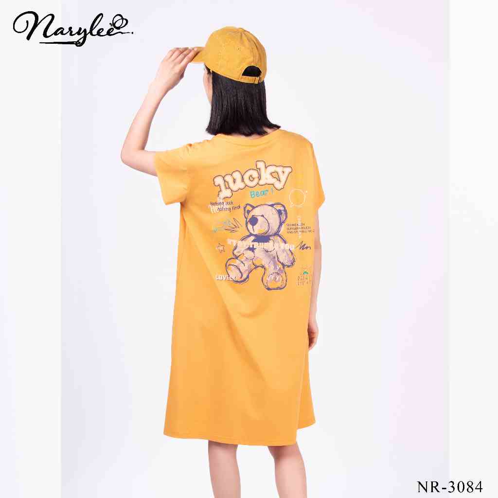 Váy mặc nhà freesize chất cotton mềm mát thương hiệu NARYLEE NR-3084