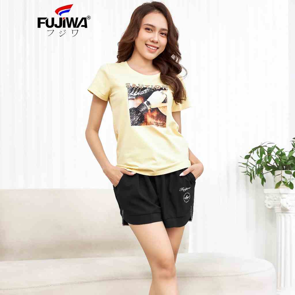 Áo Thun Nữ Cổ Tròn Fujiwa - PRO. Cotton Co Giãn, Cao Cấp Giúp Giữ Form, Dáng Sau Nhiều Lần Giặt. Có Size S, M, L, XL