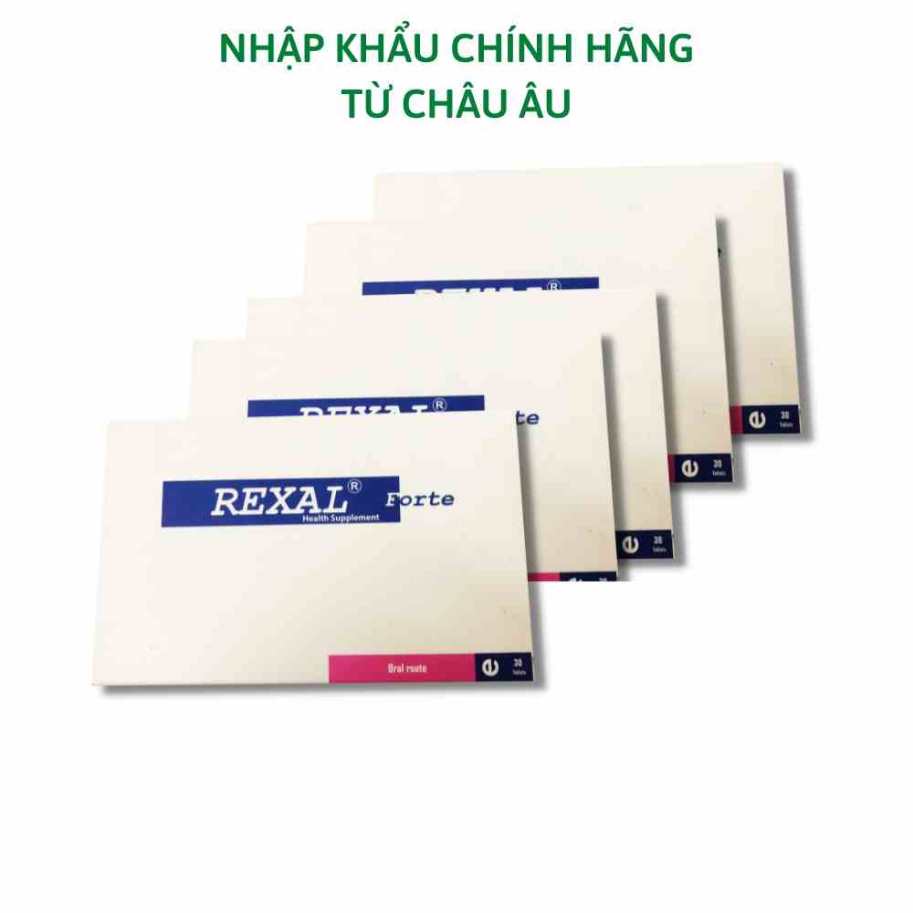 Combo 5 hộp thực phẩm hỗ trợ sức khỏe REXAL FORTE nhập khẩu Châu Âu