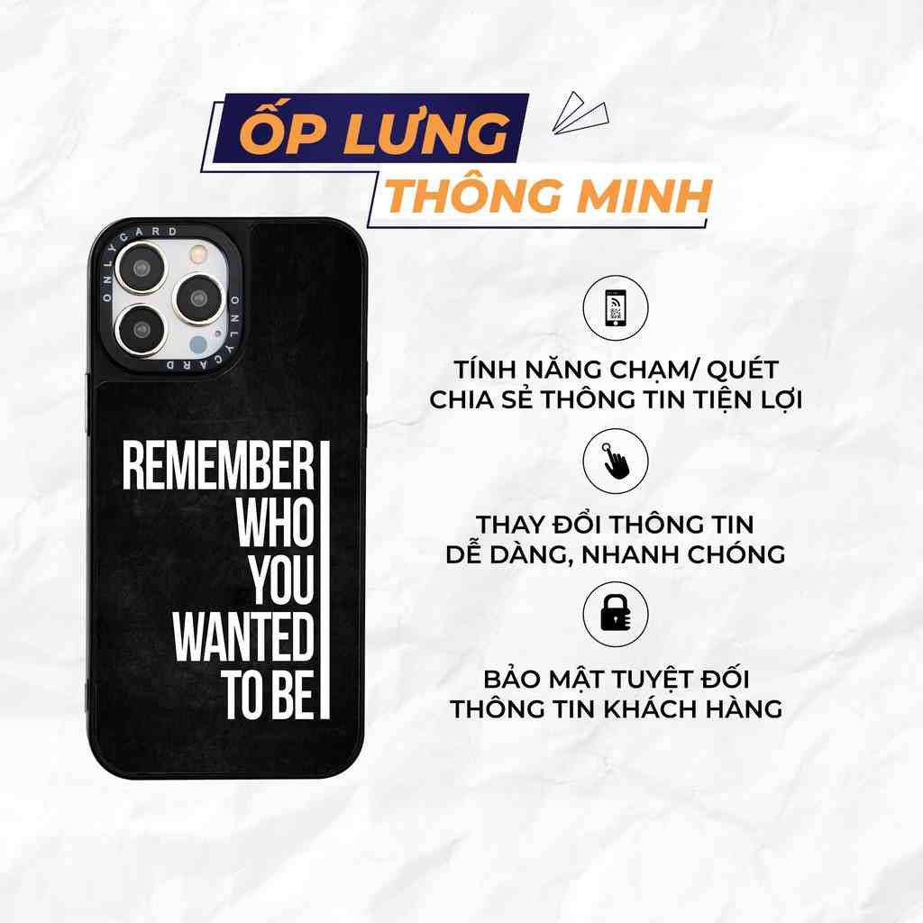 Ốp lưng thông minh ONLYCARD_WHO_32//Dành cho các dòng IPhone 7/7plus/8/8plus/x/xr/xs/11/12/13/pro/promax