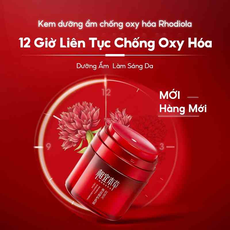 Kem dưỡng da INOHERB Rhodiola Radiant phục hồi chống oxy hóa cấp ẩm chăm sóc hiệu quả 8g