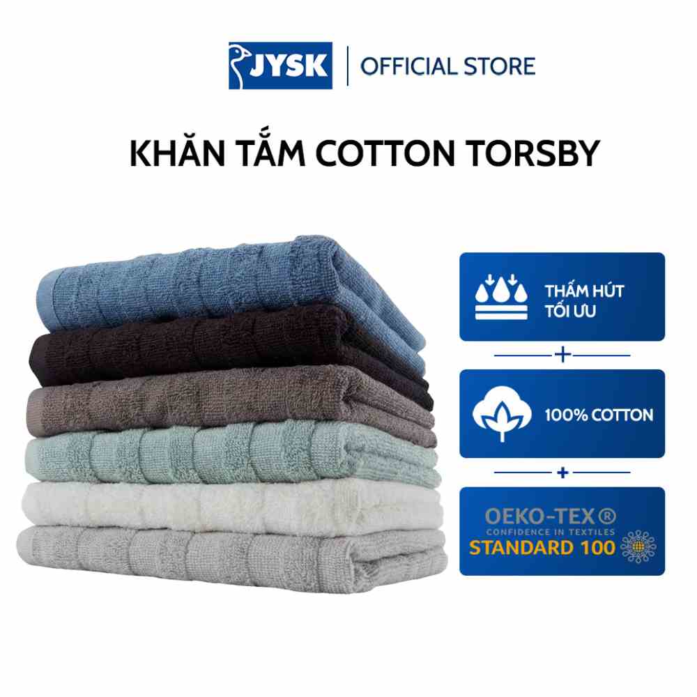 [Mã BMLTB35 giảm đến 35K đơn 99K] Khăn tắm | JYSK Torsby | cotton | R65xD130cm | nhiều màu