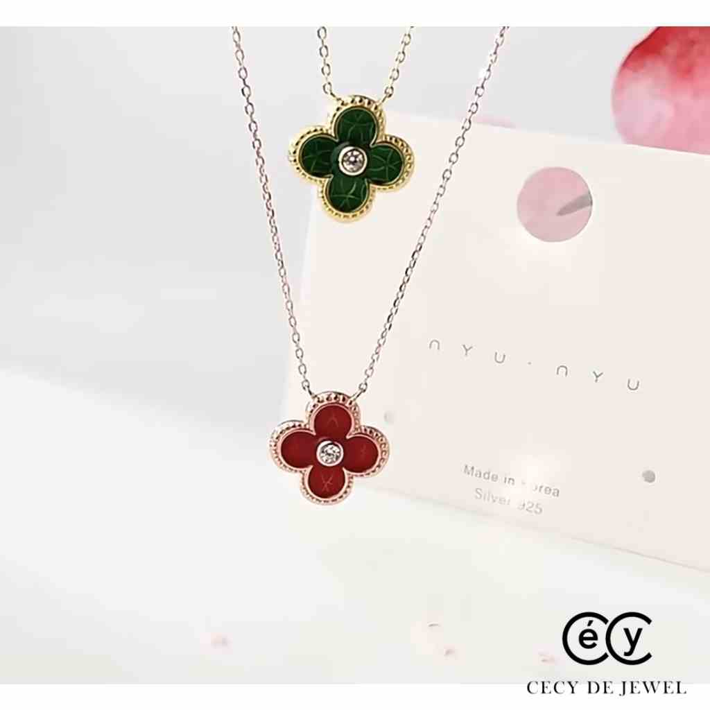 [Mã BMLTB200 giảm đến 100K đơn 499K] DÂY CHUYỀN FOUR-LEAF CLOVER SWAROVSKI S925 - 2776