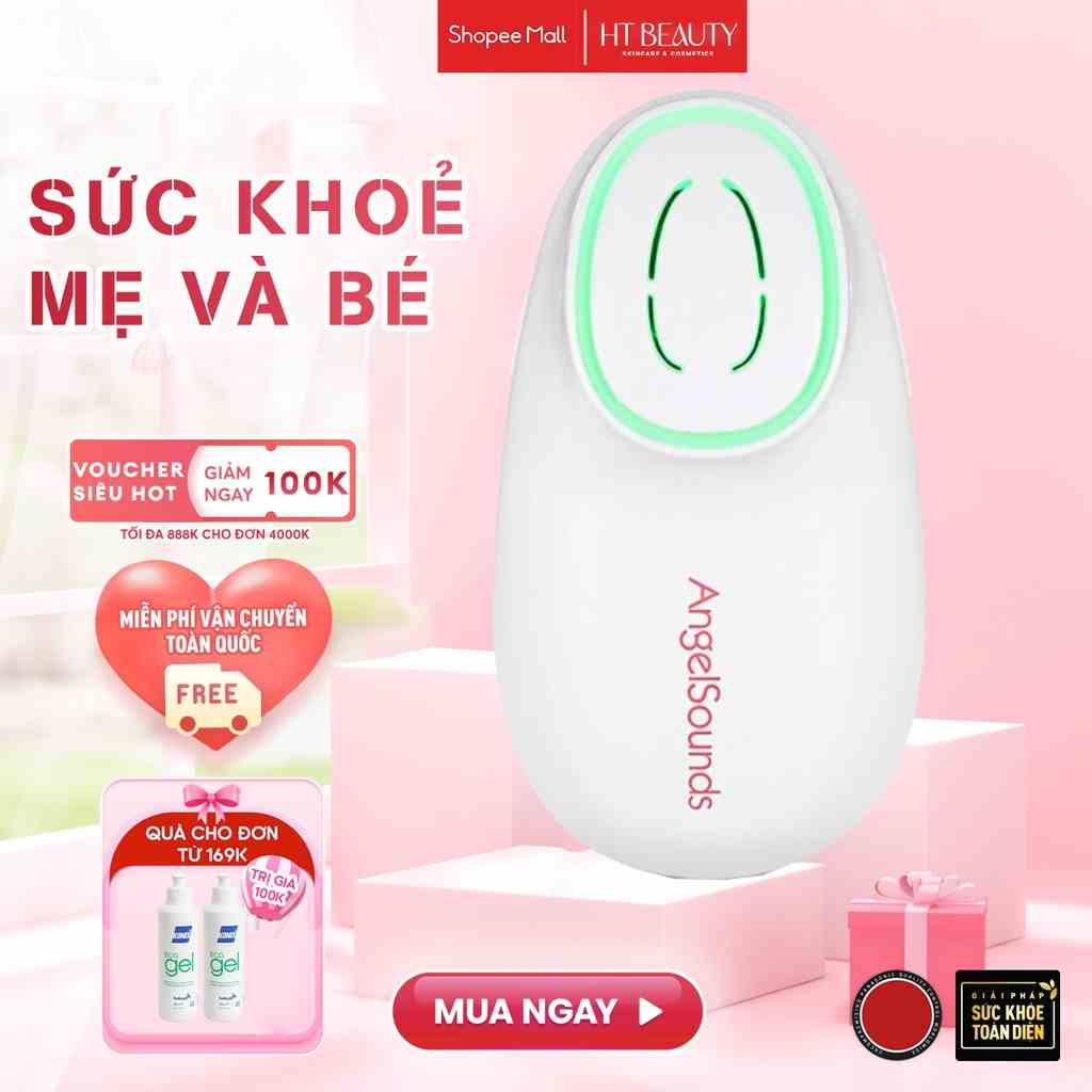 Máy theo dõi nhịp tim thai nhi chuyên nghiệp Jumper JDP-100S9 (100E, 100S,100B) HT Beauty đầu dò độ nhạy cao