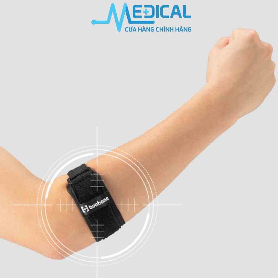 Đai nẹp khuỷu tay nâng cao BONBONE  ADV SPORTS ELBOW ( 1 Cái ) màu đen - MEDICAL