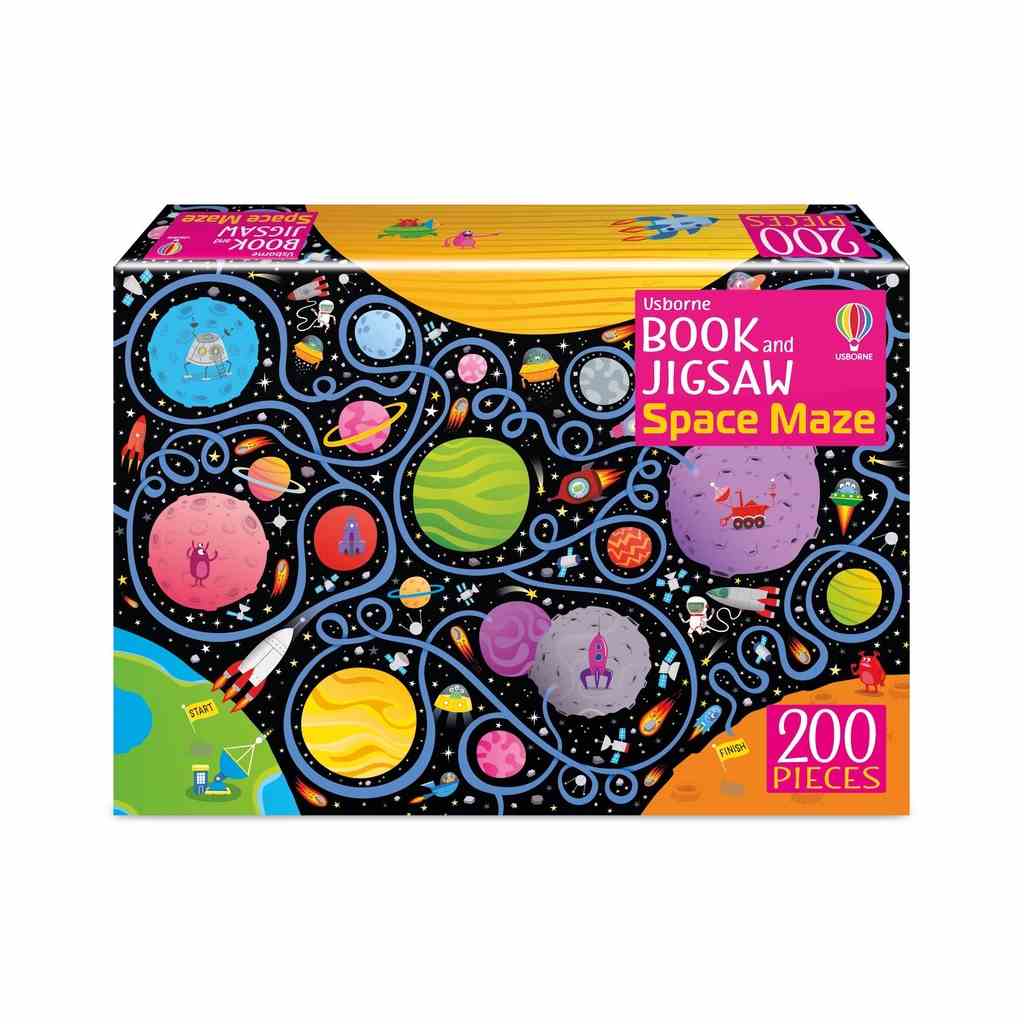 [Mã BMLTB200 giảm đến 100K đơn 499K] Sách - Bộ xếp hình Book and Jigsaw Space Maze