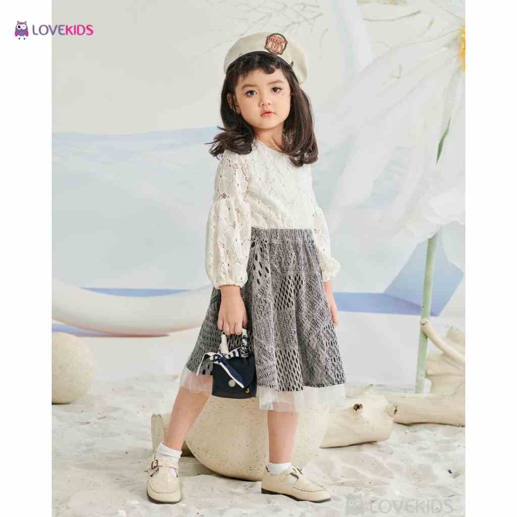 [Mã BMLTA35 giảm đến 35K đơn 99K] Chân váy xòe phối ren - Lovekids