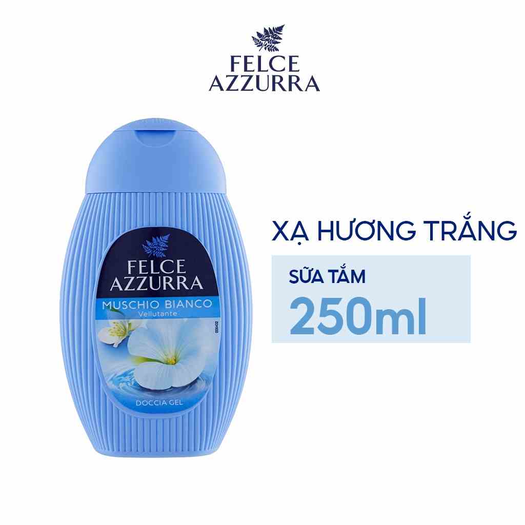 Sữa Tắm FELCE AZZURRA Muschio Bianco Hương Nước Hoa Xạ Hương Trắng & Hổ Phách Dưỡng Ẩm 250ML - 8001280029882