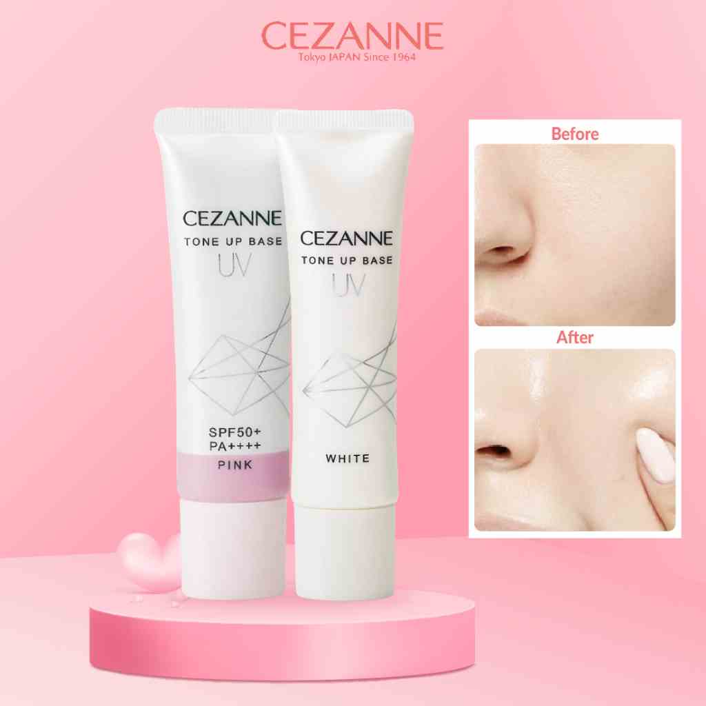 Kem lót chống nắng Cezanne UV Tone Up Base nâng tone SPF 50 PA++++ 30g