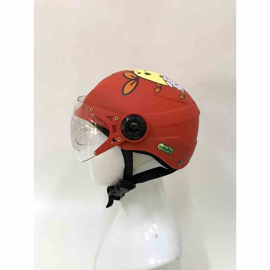 Mũ Bảo Hiểm Trẻ Em CHITA HELMETS CT25(K) Tem Gà và Thỏ