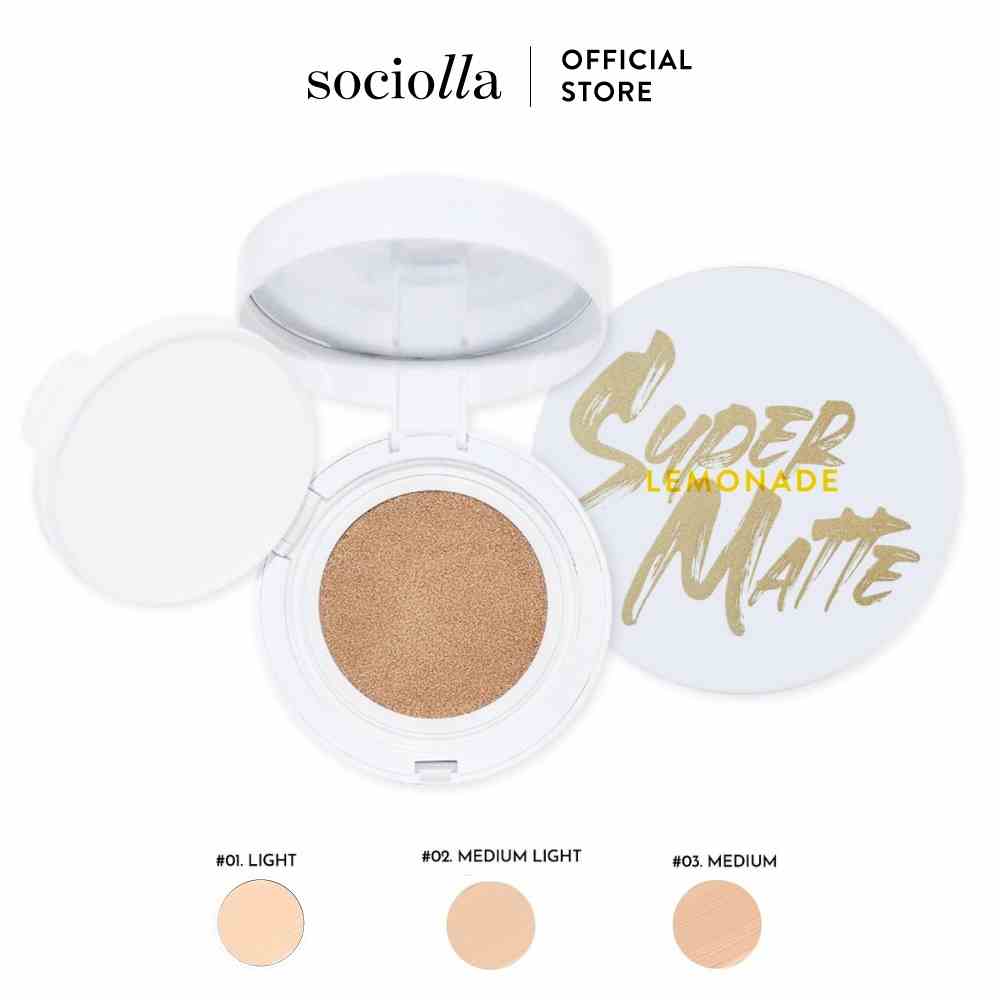 [Mã BMLTB200 giảm đến 100K đơn 499K] Phấn Nước Siêu Kiềm Dầu Lemonade Supermatte Cushion 15g