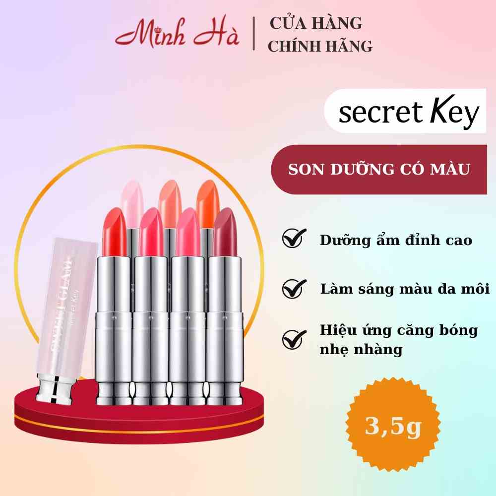 Son dưỡng Secret Key Sweet Glam Tint Glow 3,5g có màu