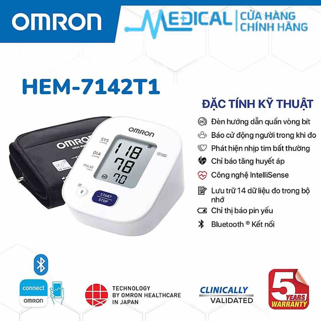 Máy huyết áp bắp tay tự động OMRON HEM-7142T1 