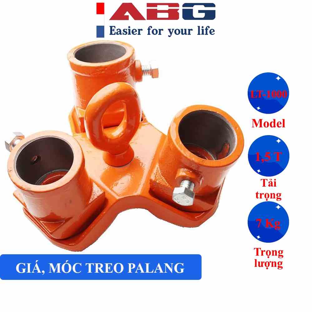 Giá móc treo palang ABG xích tay 1 tấn (không bao gồm palang và 3 ống sắt)