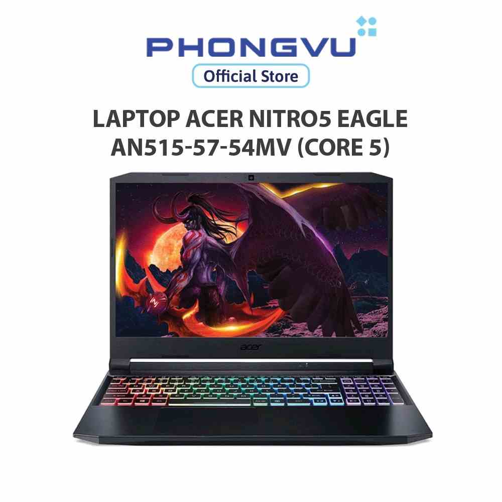 [Mã ELCL12 giảm 12% đơn 10TR] Laptop ACER Nitro 5 Eagle AN515-57-54MV (i5-11400H/RAM 8GB/512GB SSD/ Windows 11)