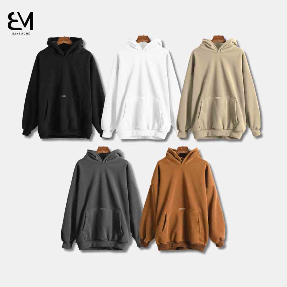 Áo Hoodie form Unisex Bami Home chất liệu nỉ bông dày dặn, thoải mái