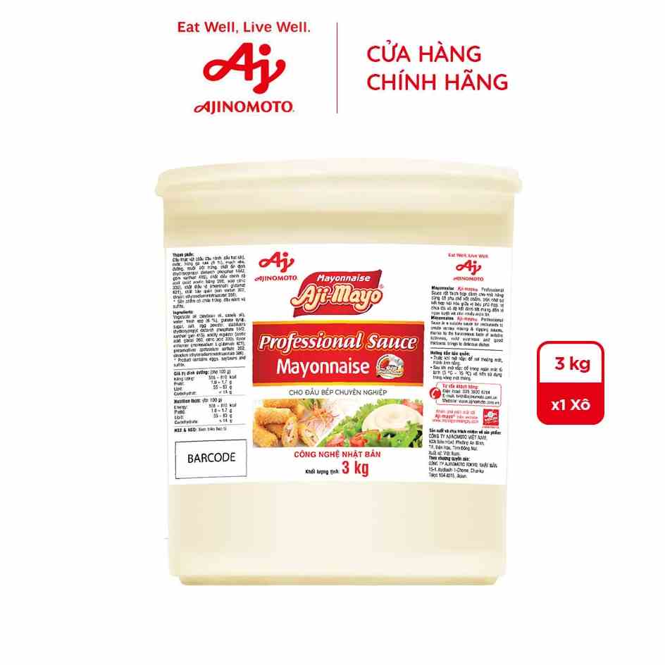 Xốt Mayonnaise Aji-mayo Professional Sauce 3kg/thùng