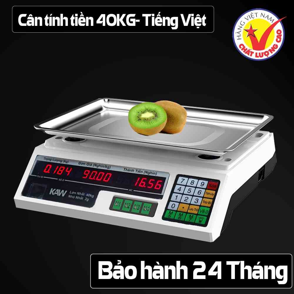 Cân điện tử tính tiền 40KG Bosingwa-KAW TP01 - Hàng chính hãng, bảo hành 12 tháng