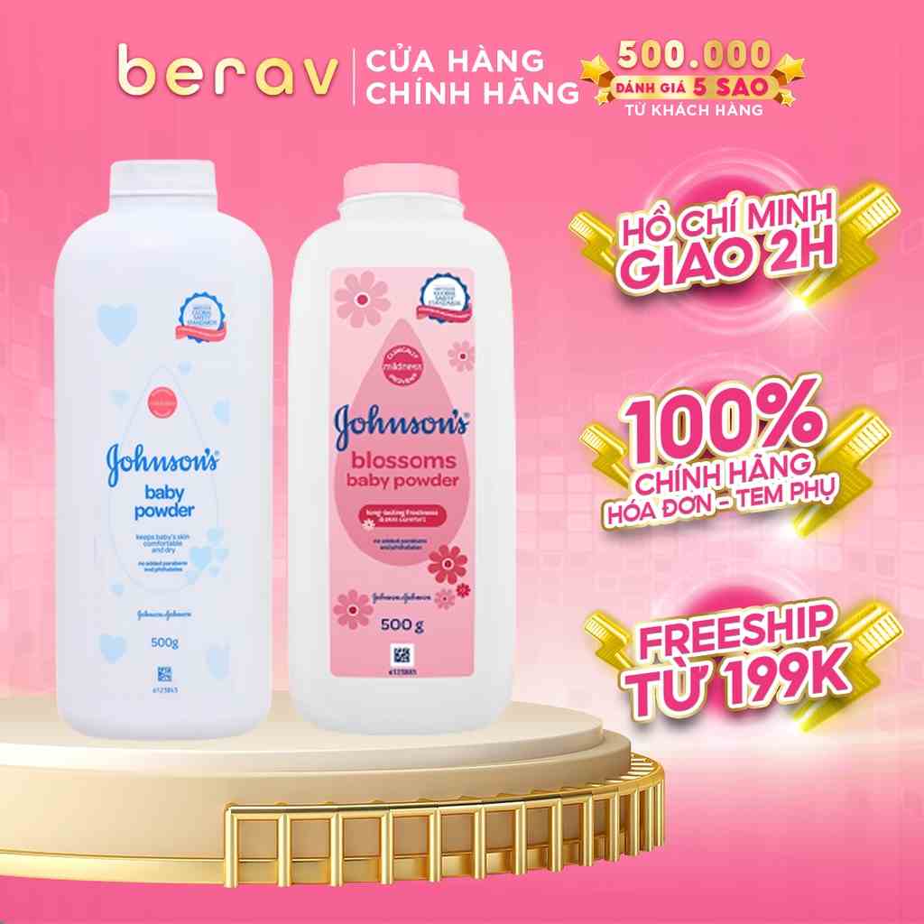 Phấn Rôm Johnsons Baby Giúp Da Khô Thoáng, Mềm Mịn - Phấn Thơm Johnson Baby Baby Powder 100/500g