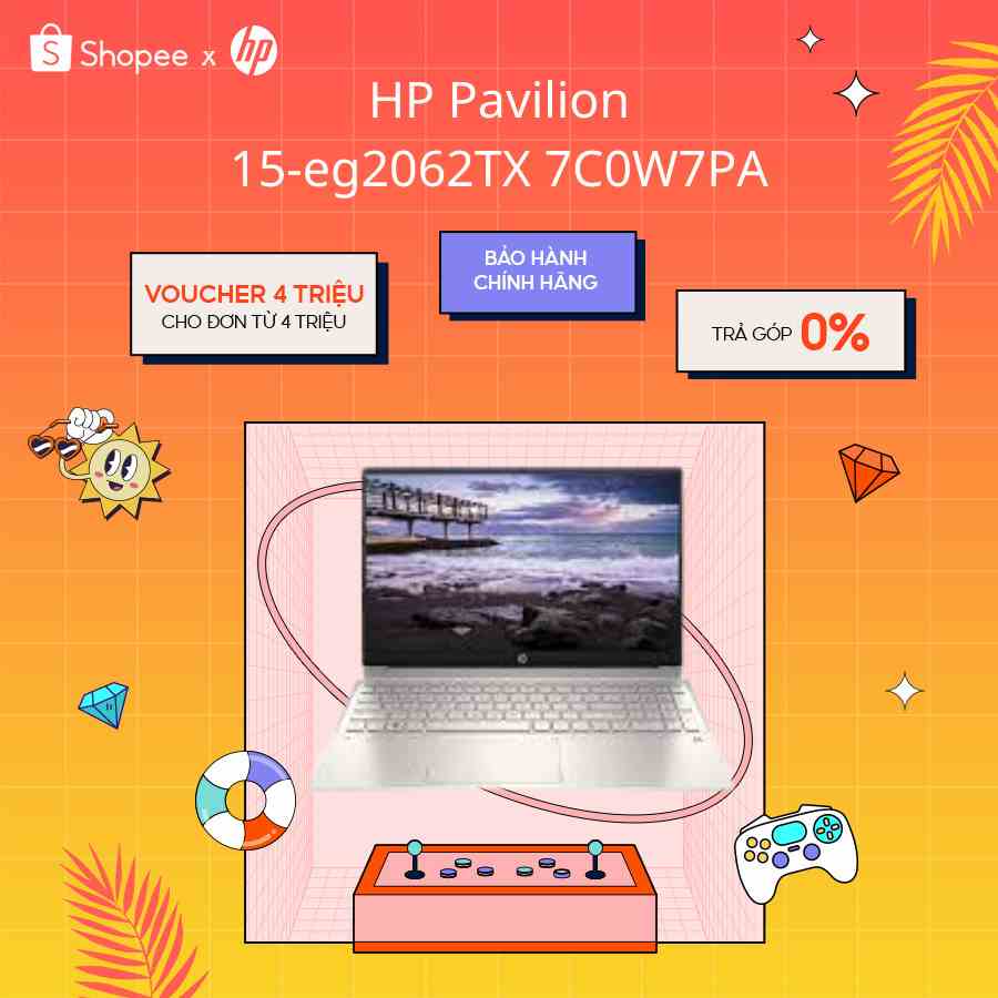 [Mã ELHP2TR5 giảm 12% đơn 18TR] Laptop HP Pavilion 15-eg2062TX 7C0W7PA i5-1235U| 8GB | 512GB | Iris Xe Graphics