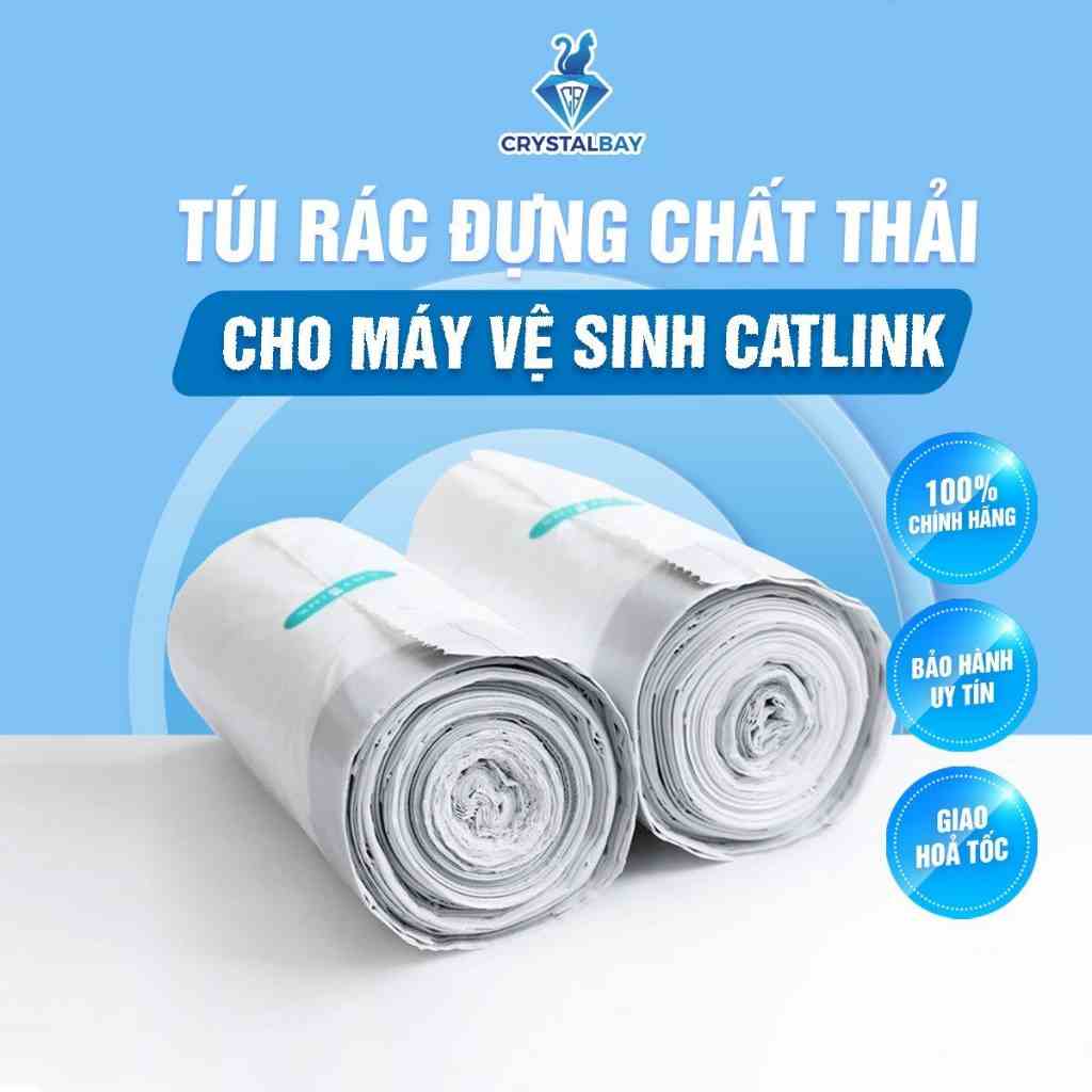 Combo 2 cuộn túi rác đựng chất thải máy vệ sinh tự động cho mèo Catlink Young, Catlink Pro Standard - Crystal Bay