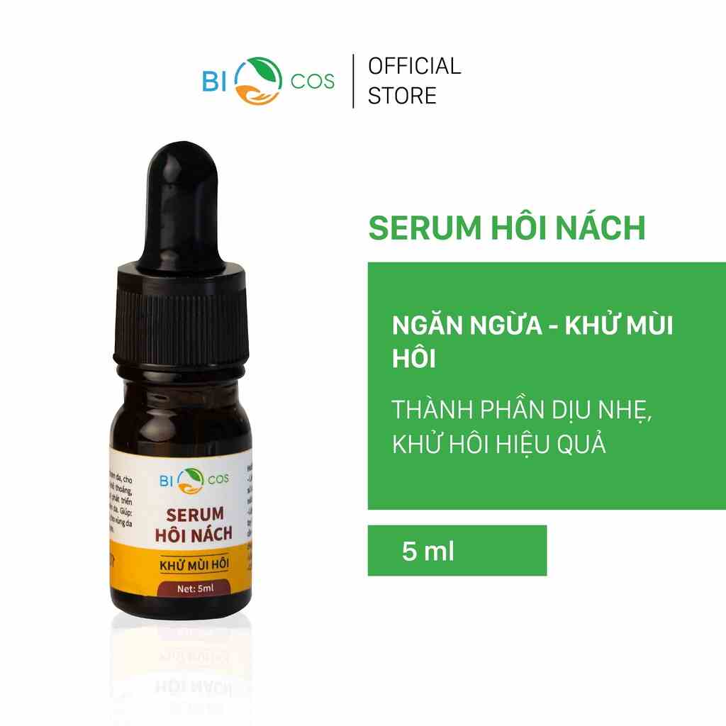 Serum Hôi Nách BIOCOS 5ml - Giảm Tiết Mồ Hôi, Ngăn Ngừa Vi Khuẩn Gây Mùi