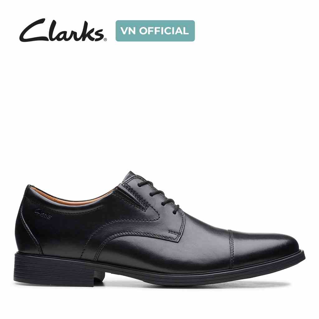 [Mã BMLTA35 giảm đến 35K đơn 99K] Giày Tây Nam CLARKS Whiddon Cap màu đen