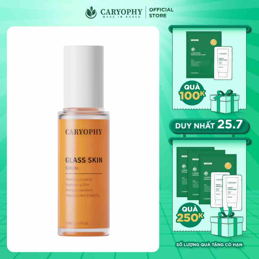 Tinh chất dưỡng sáng da Caryophy glass skin serum 50ml