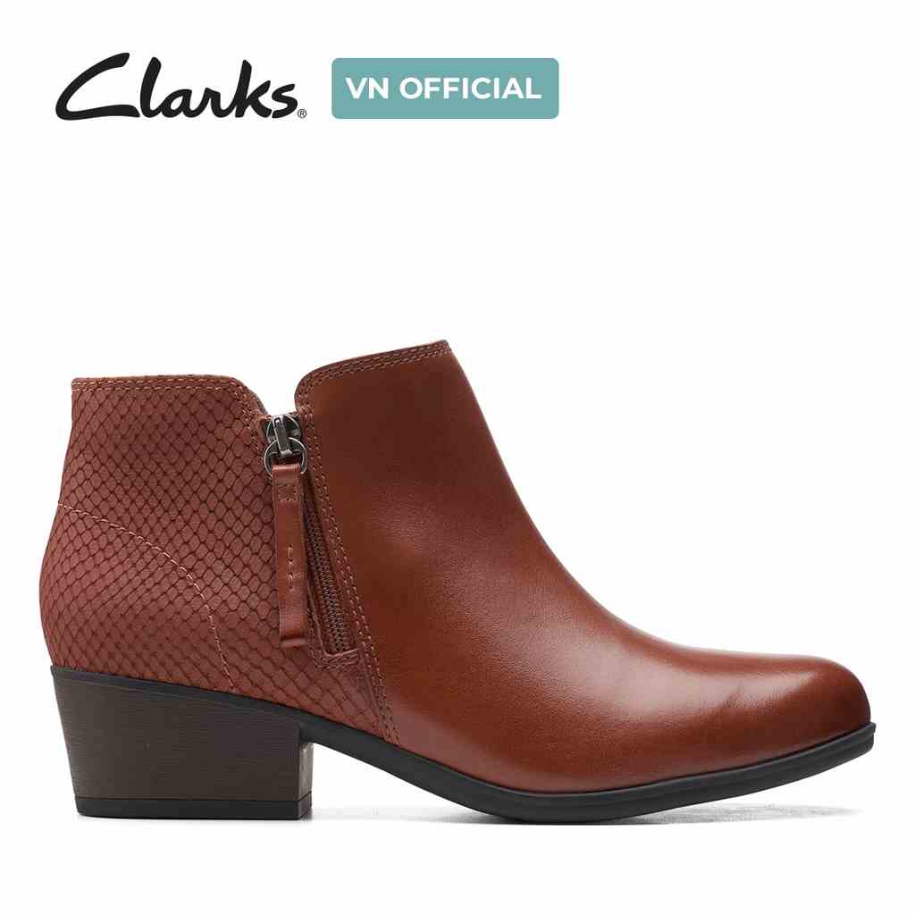 [Mã BMLTA35 giảm đến 35K đơn 99K] Bốt thời trang nữ CLARKS Adreena Hope màu nâu Mahogany