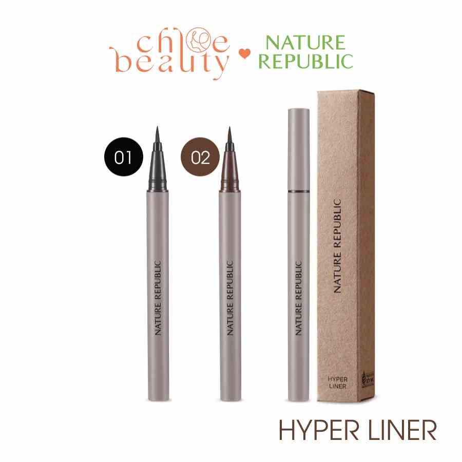 [Mã BMLTA35 giảm đến 35K đơn 99K] Bút kẻ mắt NATURE REPUBLIC Botanical Hyper Liner 0.6g