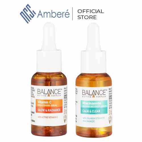 Combo serum ngừa mụn, giảm thâm và làm sáng da Balance Vitamin C và Niacinamide Serum 30ml/chai