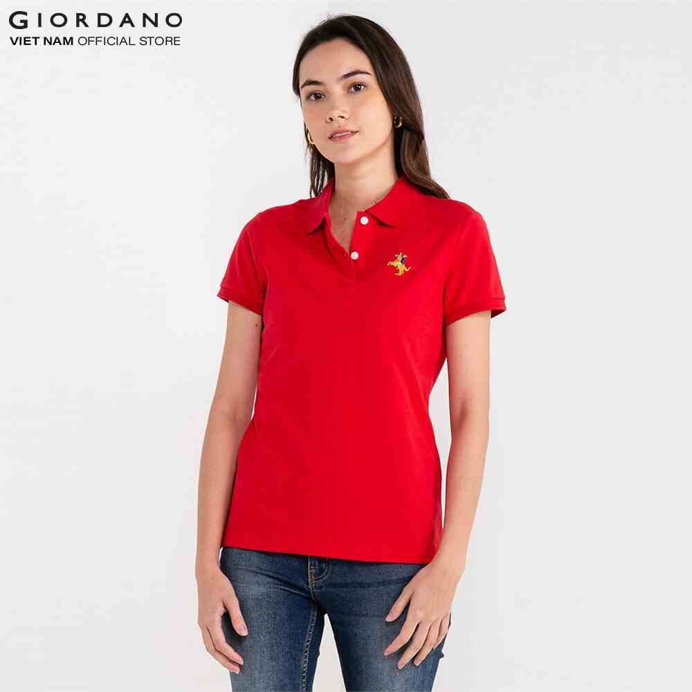 Áo Thun Có Cổ Polo Nữ Thêu Logo Napoleon Công Nghệ Kháng Khuẩn Giordano 05311251