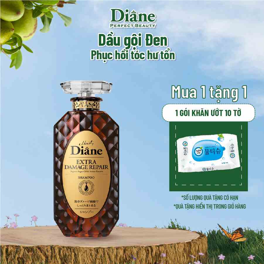 [Mã BMLTB35 giảm đến 35K đơn 99K] Dầu gội phục hồi tóc hư tổn nặng Moist Diane Extra Damage Repair - 450ml