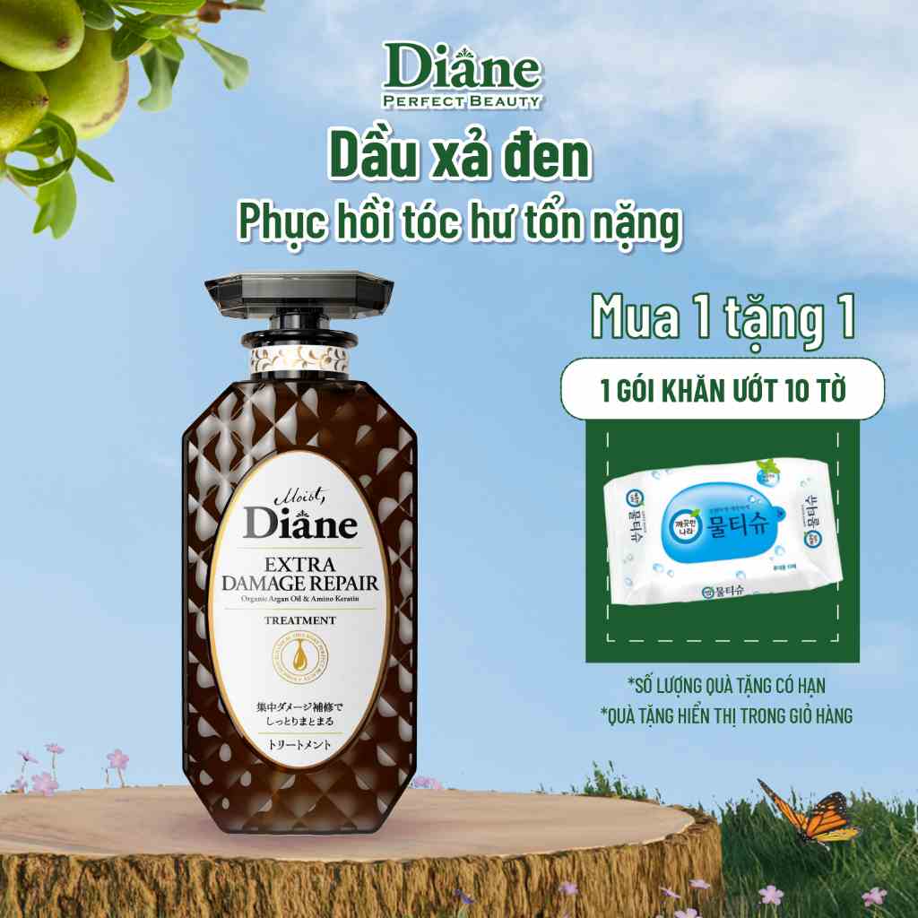 [Mã BMLTB35 giảm đến 35K đơn 99K] Dầu xả phục hồi tóc hư tổn nặng Moist Diane Extra Damage Repair - 450ml