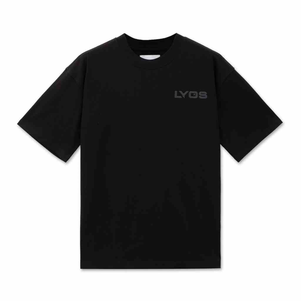 [Mã BMLTB35 giảm đến 35K đơn 99K] Áo Thun LYOS FUTU Logo T-Shirt - màu Đen/Xanh lá